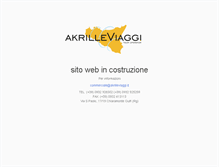 Tablet Screenshot of akrilleviaggi.com
